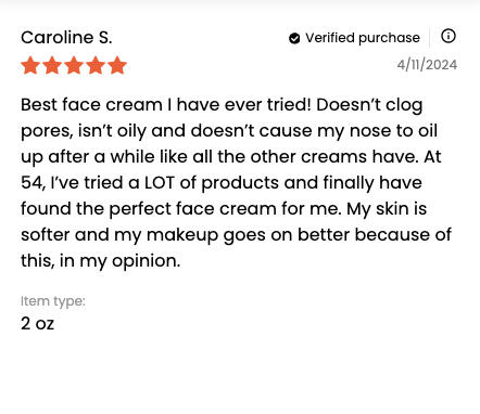 Another positive review of Gaia Organics Skincare